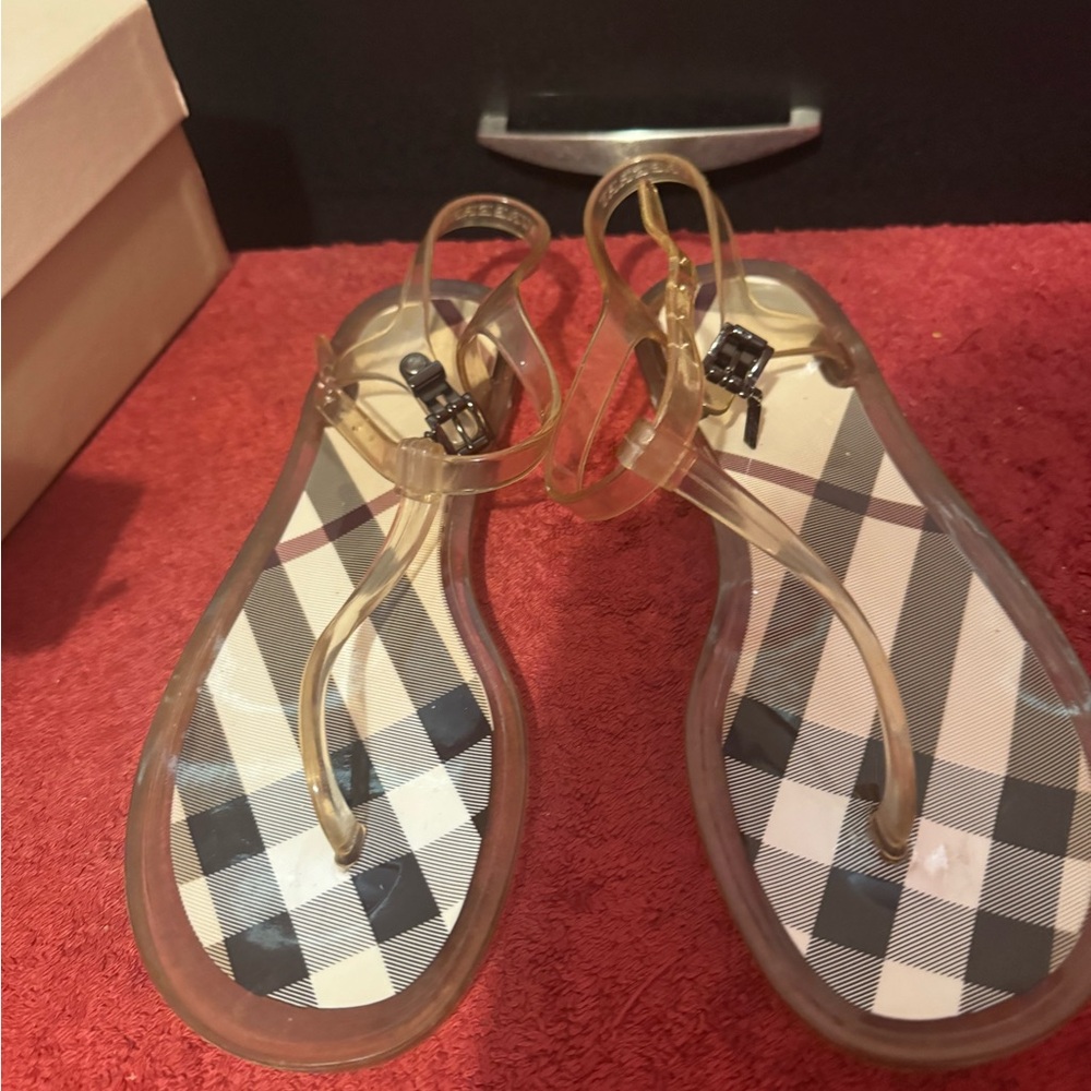 Burberry White Sandals